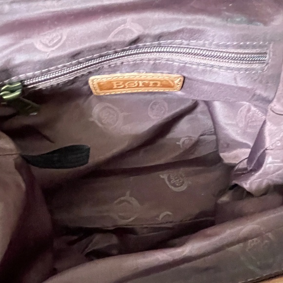 Unique Vintage BØRN Leather Crossbody Bag - Picture 6 of 9